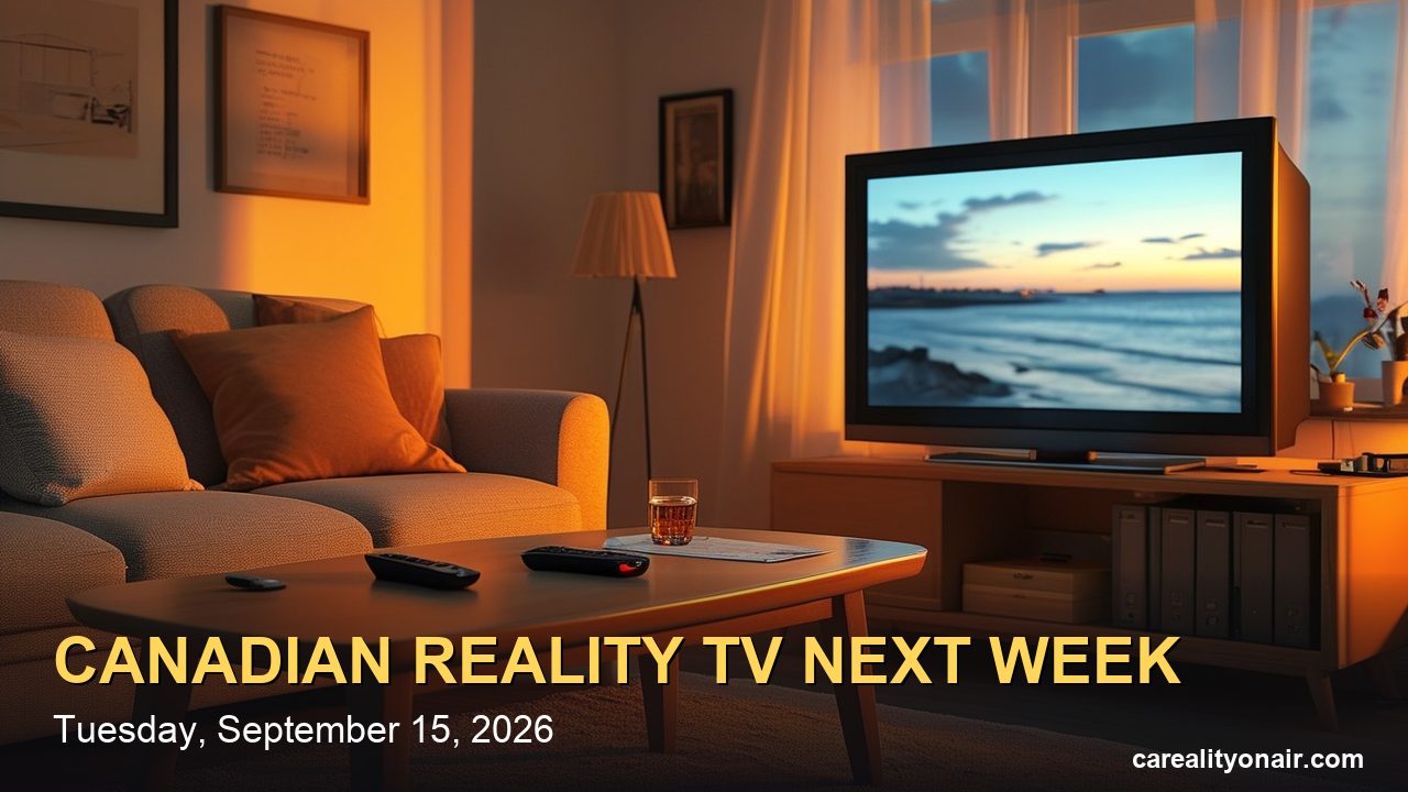 Canadian Reality TV Next Week (Sept. 21–27, 2026): The Traitors Canada and MasterChef Canada Premieres, Times in ET and PT